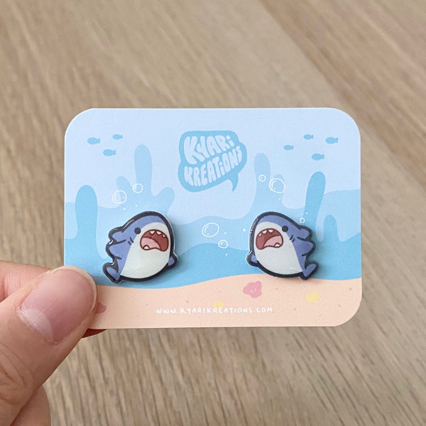 Shark Stud Earrings - KyariKreations