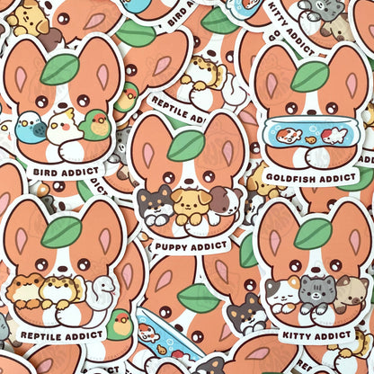 Animal Addict Stickers - KyariKreations