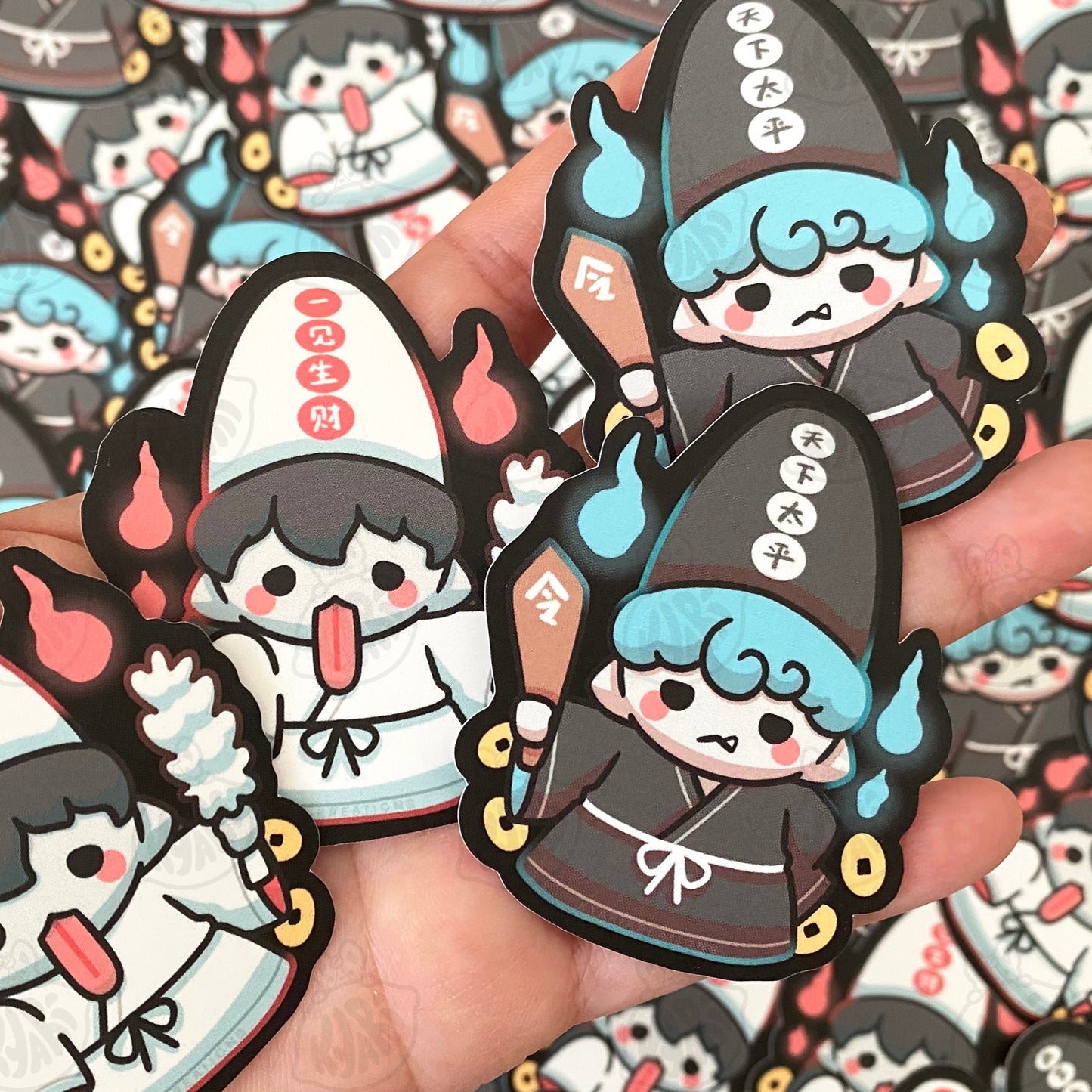 Heibai Wuchang Stickers - KyariKreations