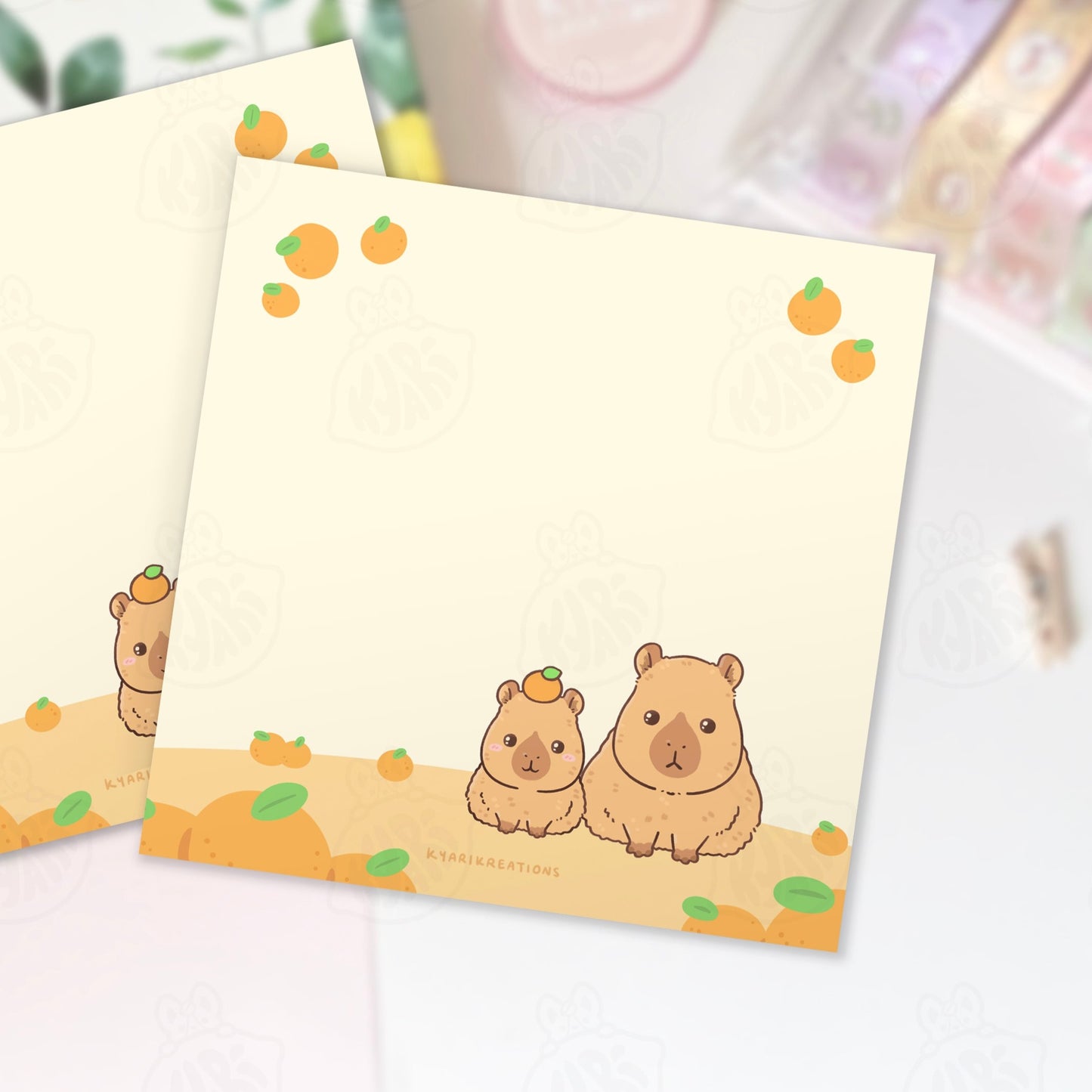 Capybara Memo Pad - KyariKreations