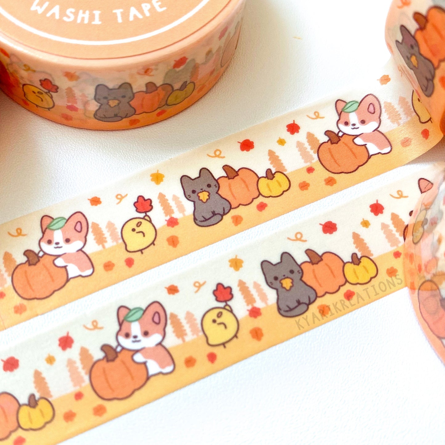 Autumn Washi Tape - Yuzu and Friends - KyariKreations