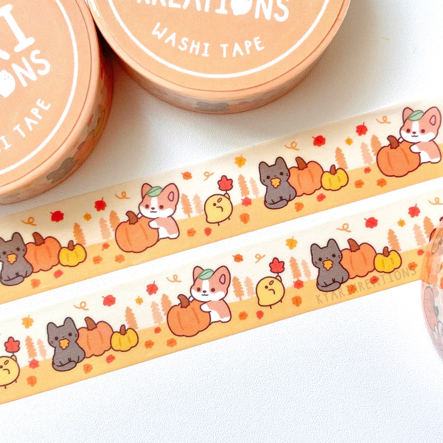 Autumn Washi Tape - Yuzu and Friends - KyariKreations