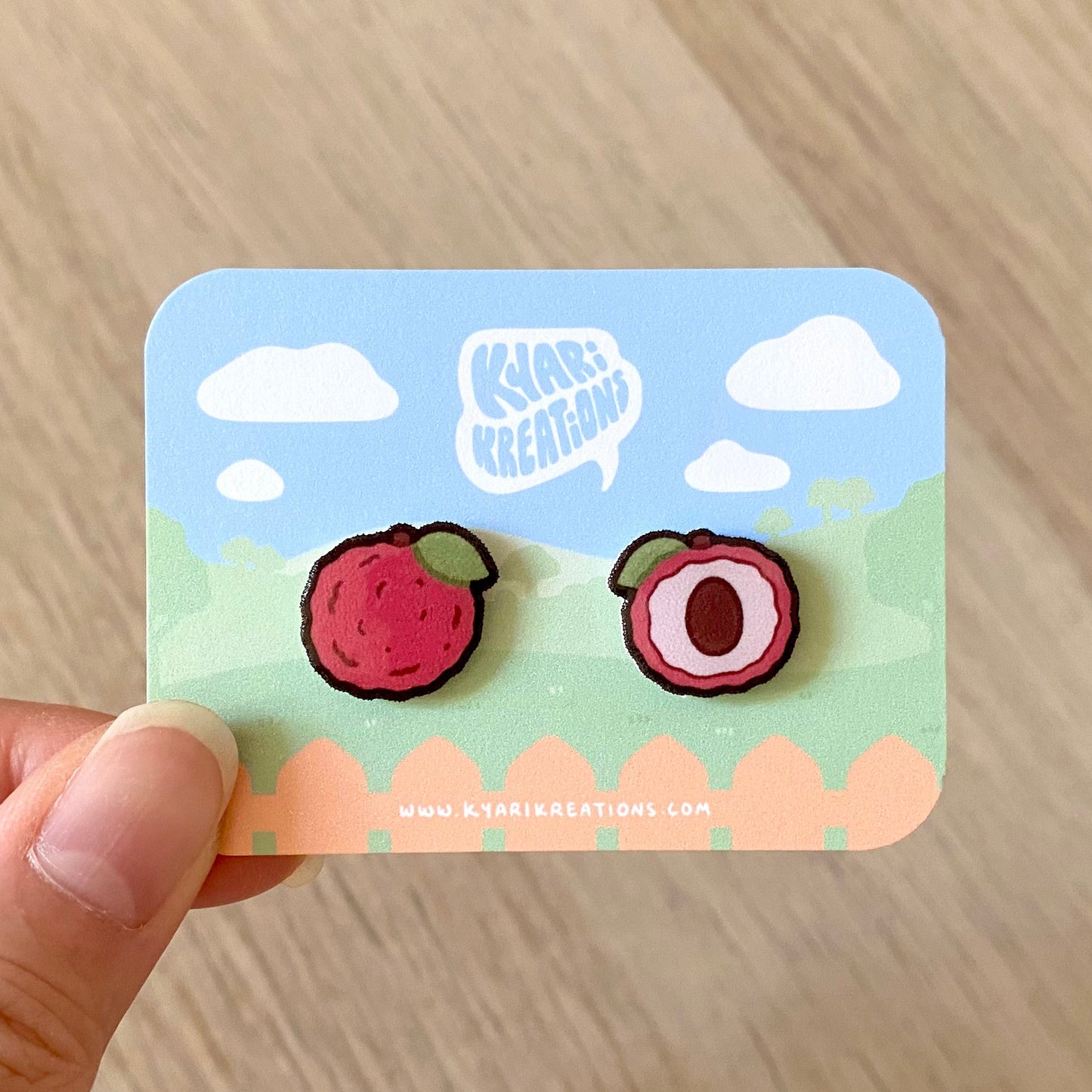 Lychee Stud Earrings - KyariKreations