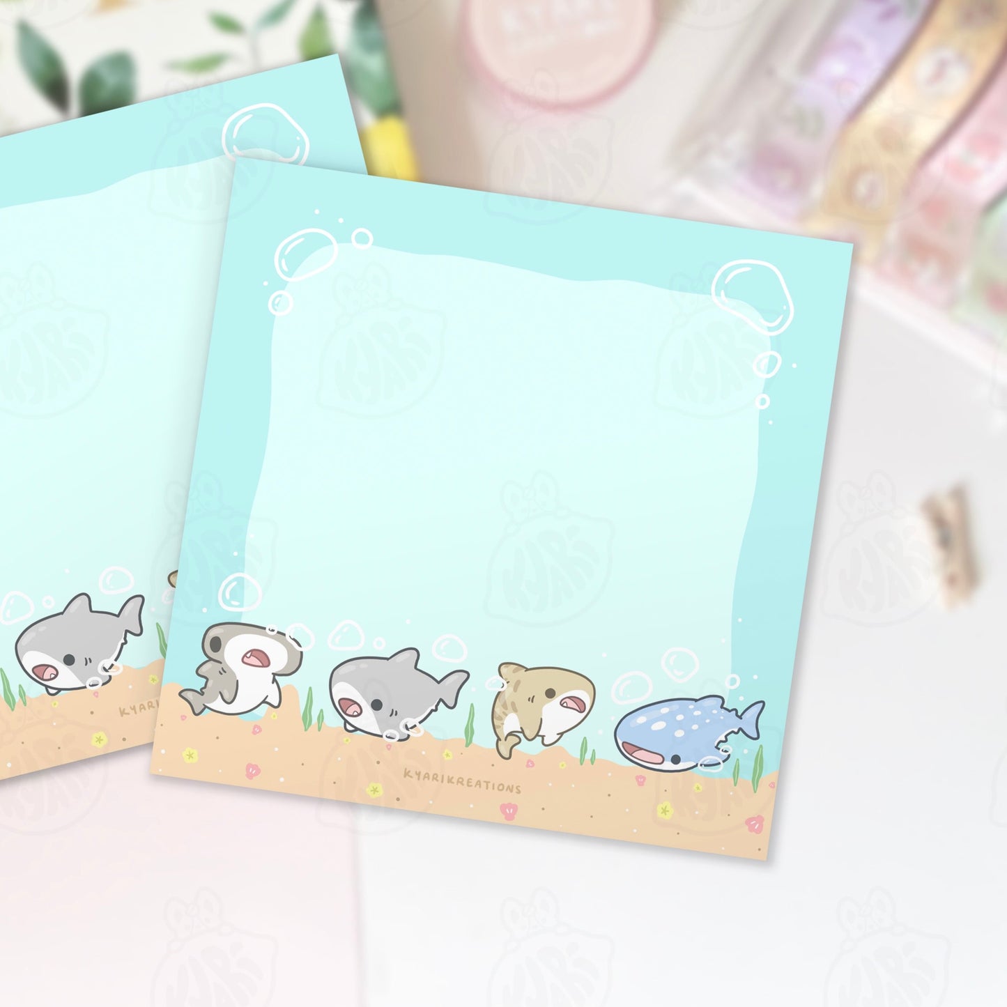Sharkies Memo Pad - KyariKreations