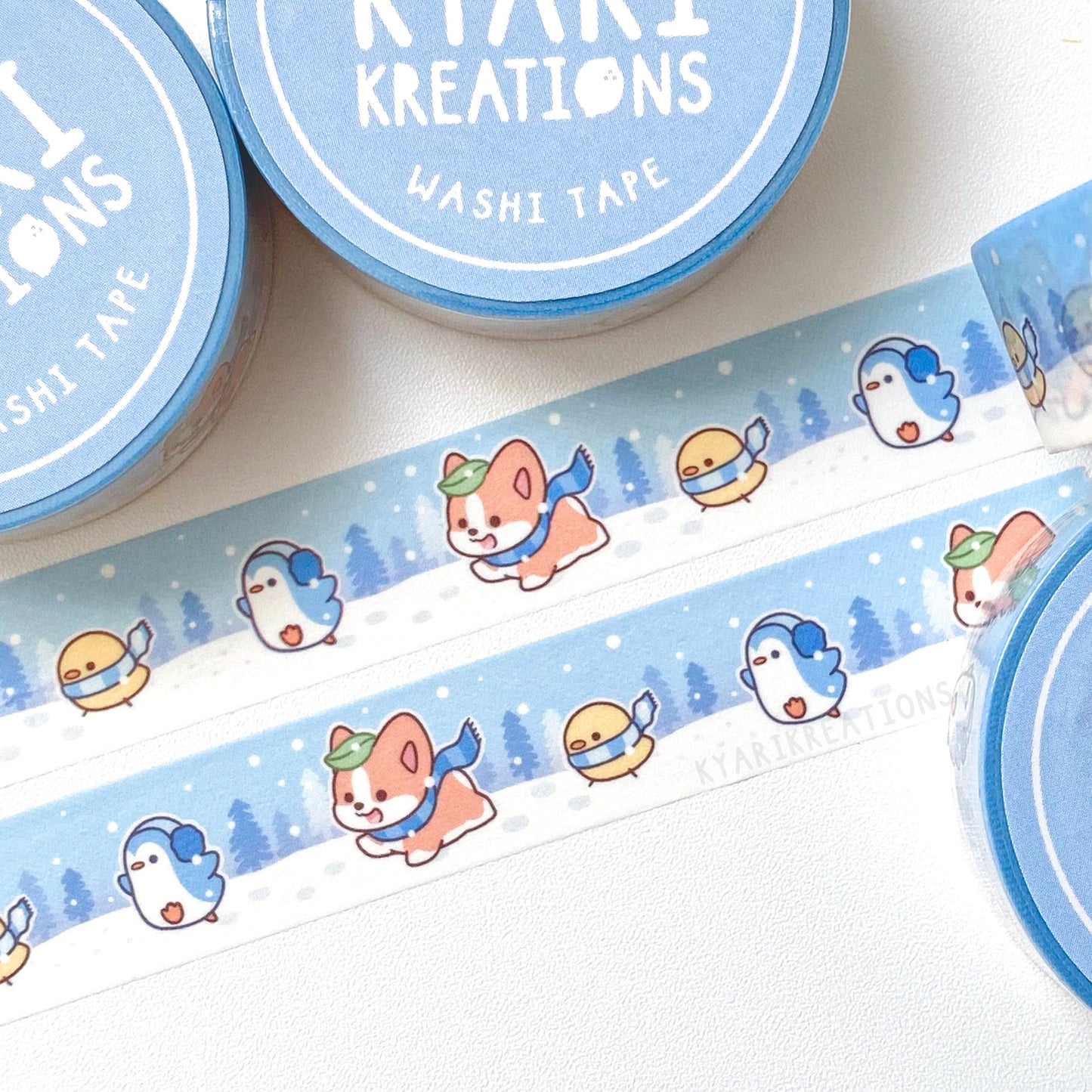 Winter Washi Tape - Yuzu and Friends - KyariKreations