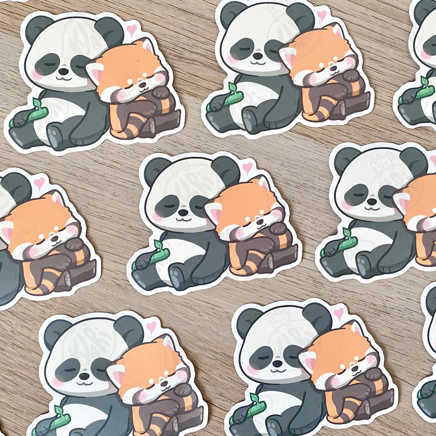 Panda Love Stickers - KyariKreations