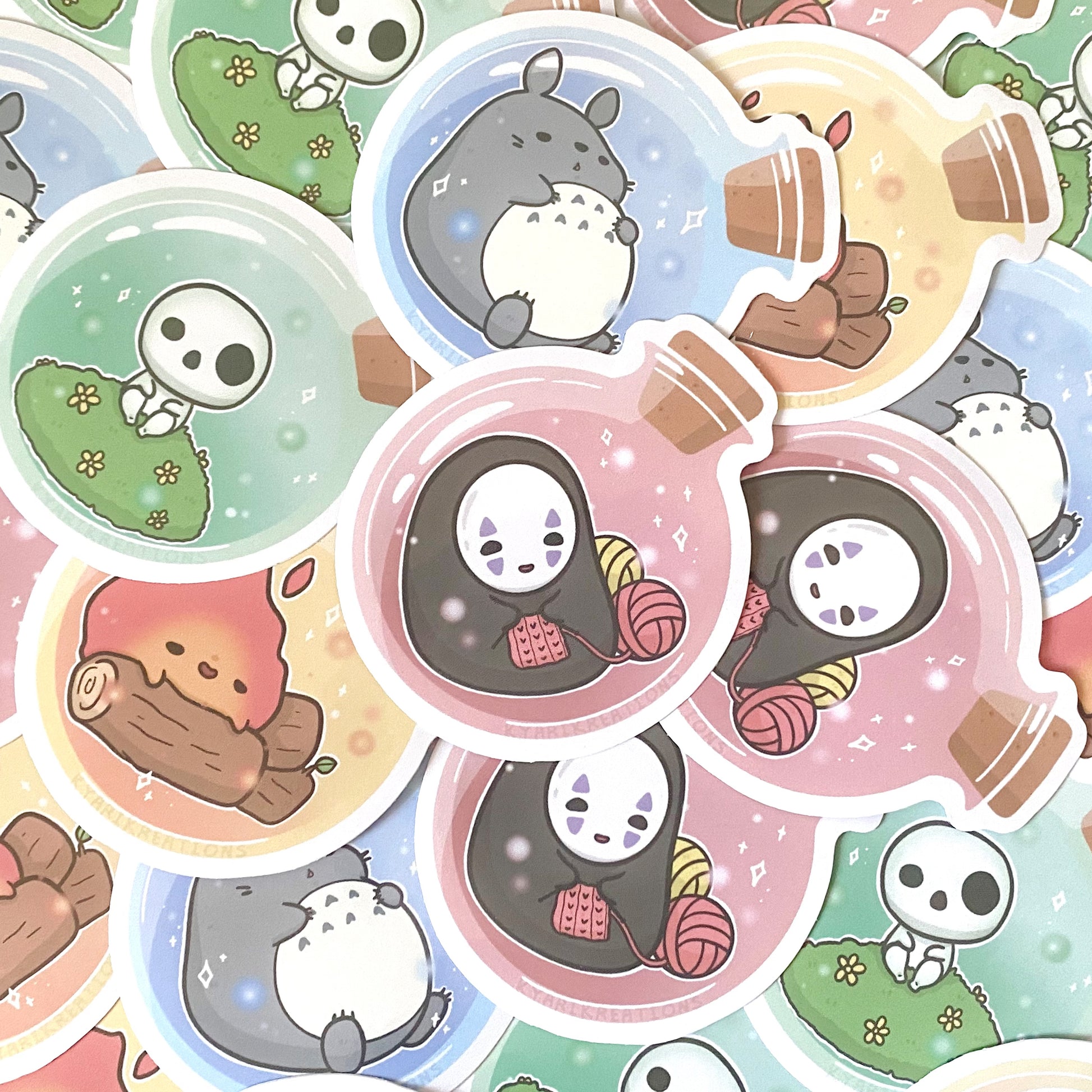 Ghibli In A Jar Stickers - KyariKreations