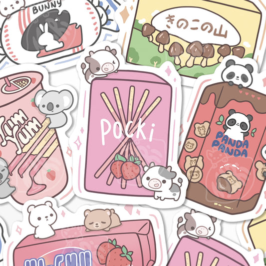 Asian Snacks Stickers - KyariKreations