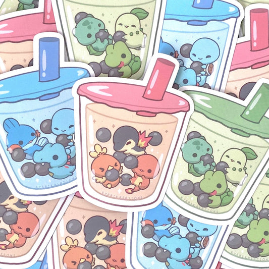 Pokemon Bubble Tea Sticker - SERIES 1 - KyariKreations