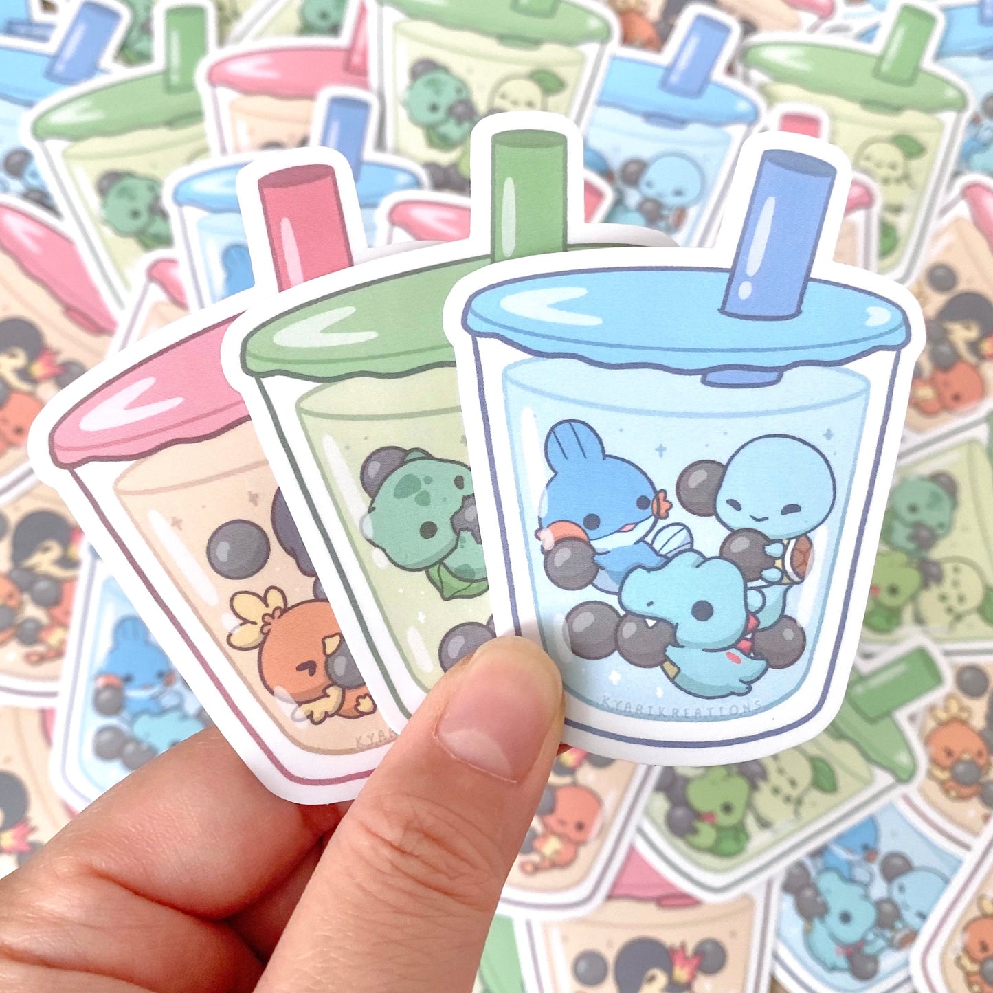 Pokemon Bubble Tea Sticker - SERIES 1 - KyariKreations
