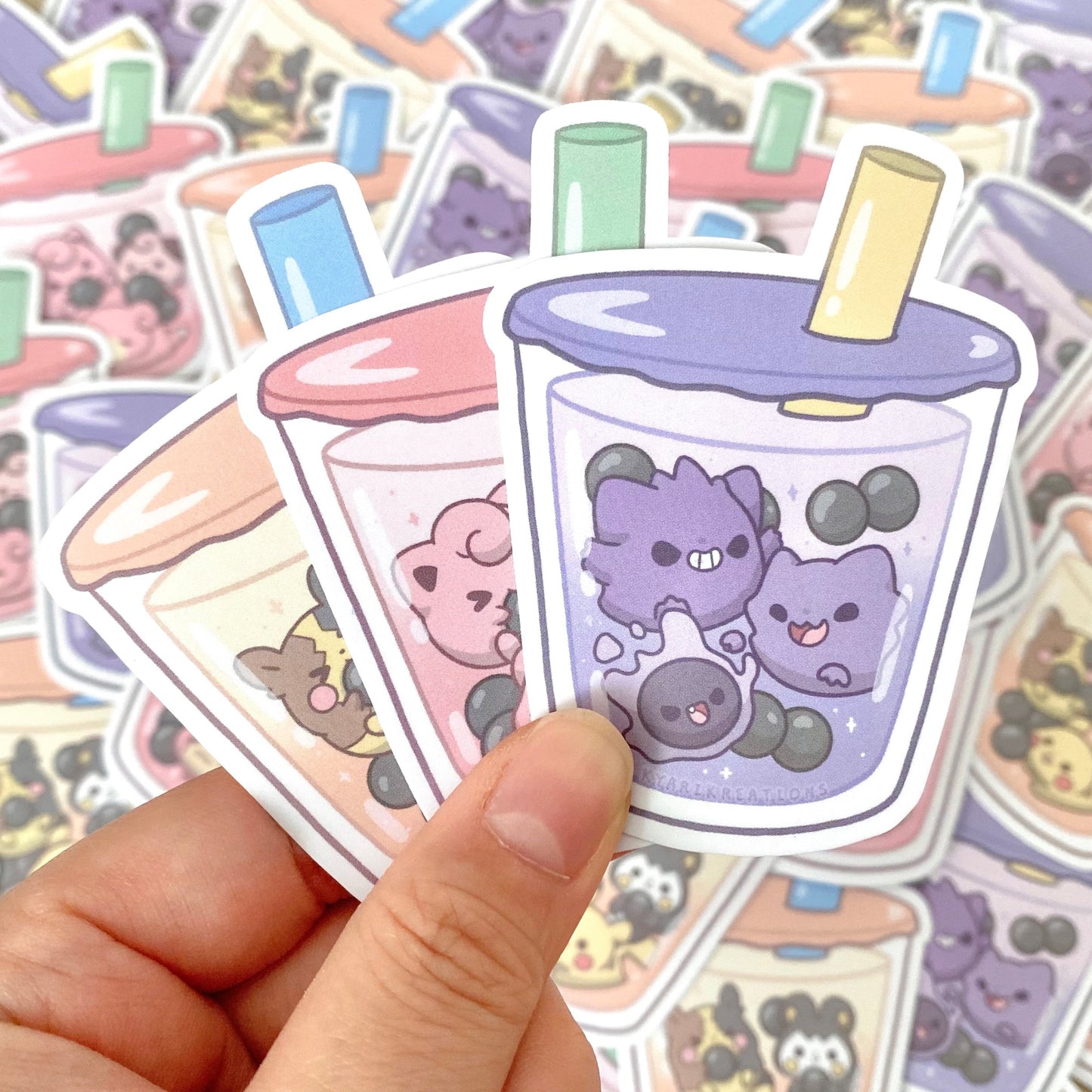 Pokemon Bubble Tea Sticker - SERIES 2 - KyariKreations
