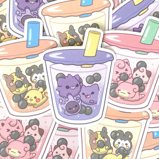 Pokemon Bubble Tea Sticker - SERIES 2 - KyariKreations