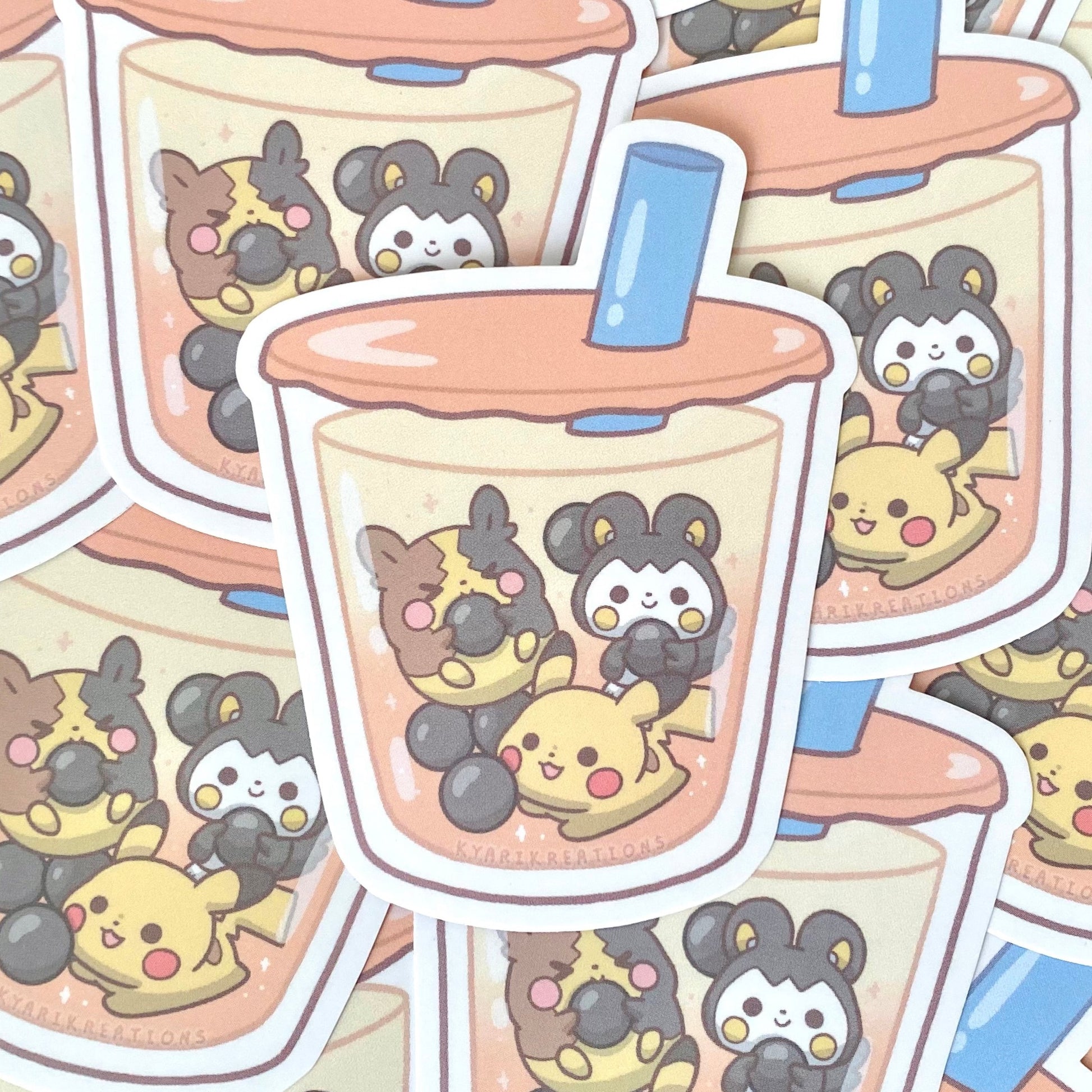 Pokemon Bubble Tea Sticker - SERIES 2 - KyariKreations