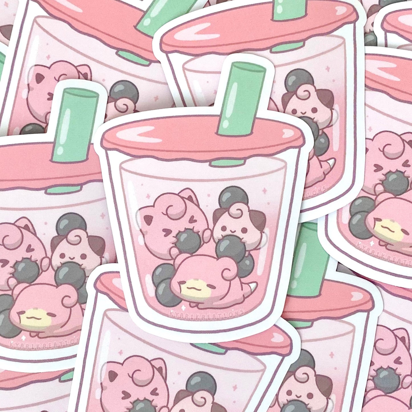 Pokemon Bubble Tea Sticker - SERIES 2 - KyariKreations