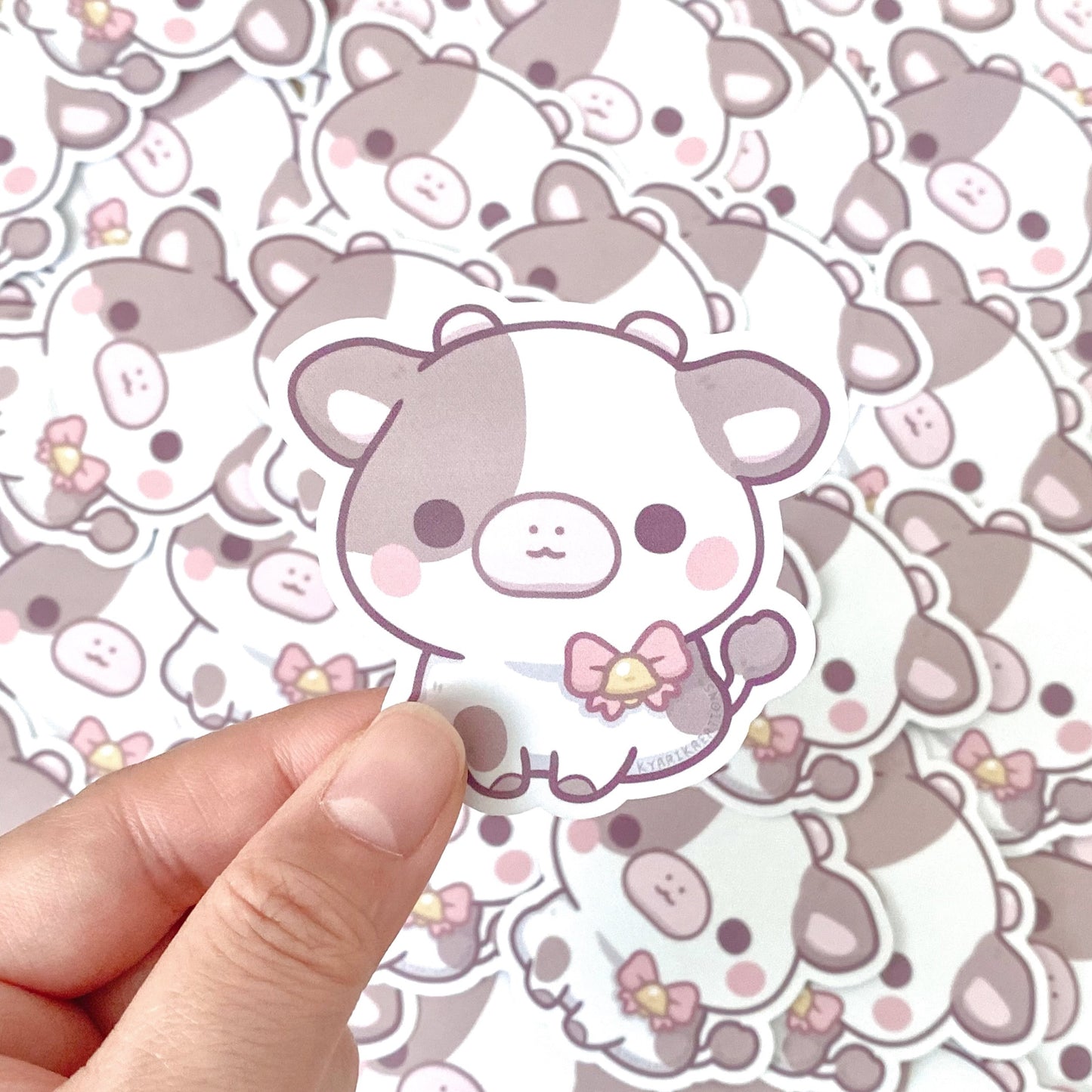 Lulu The Cow Stickers - KyariKreations
