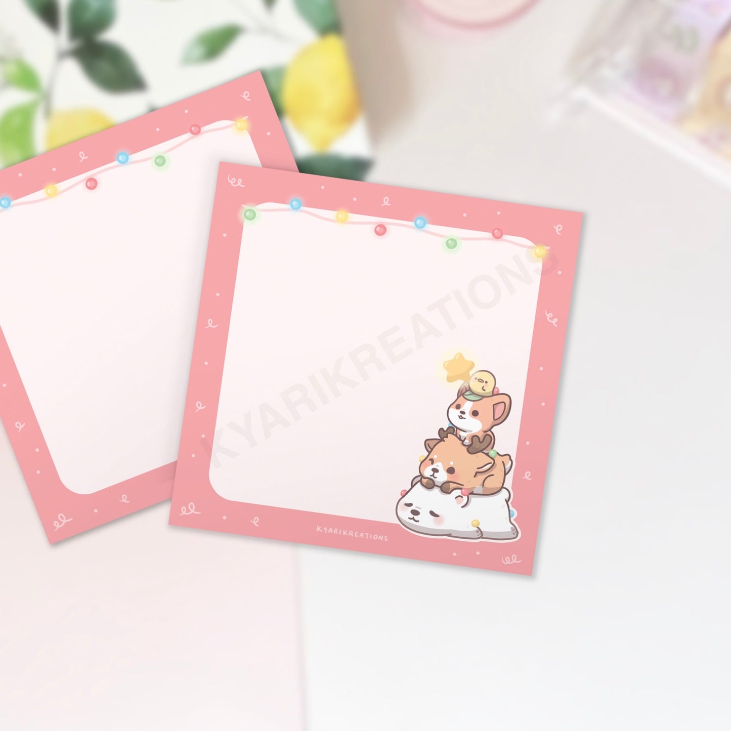 Christmas Tree Memo Pad - KyariKreations
