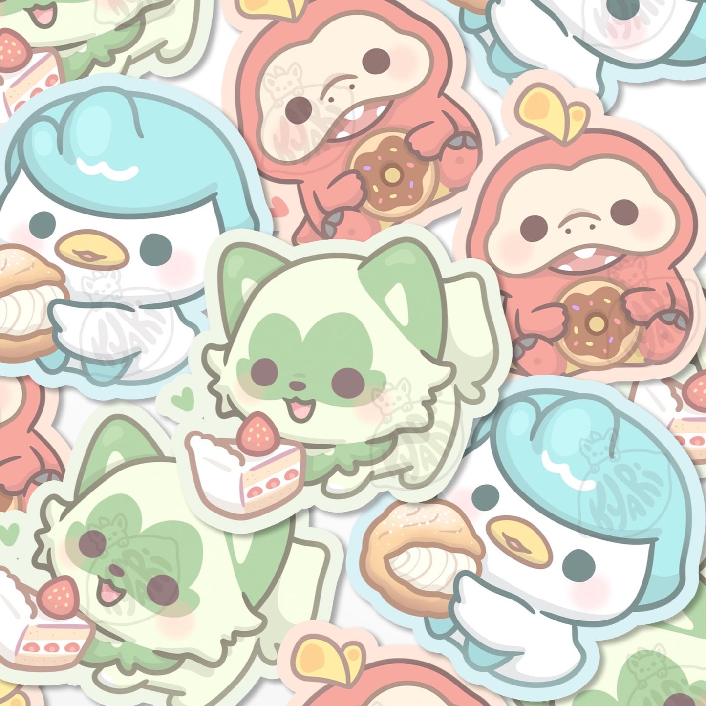Scarlet And Violet Starter Stickers - KyariKreations