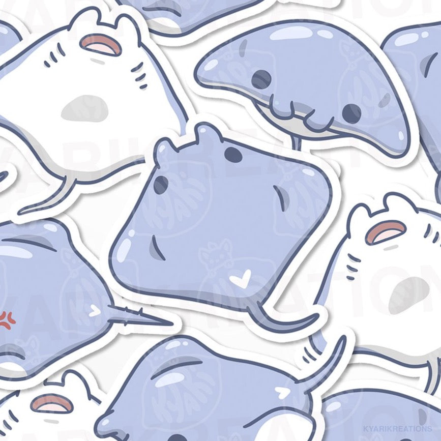Stingray Sticker Set - KyariKreations