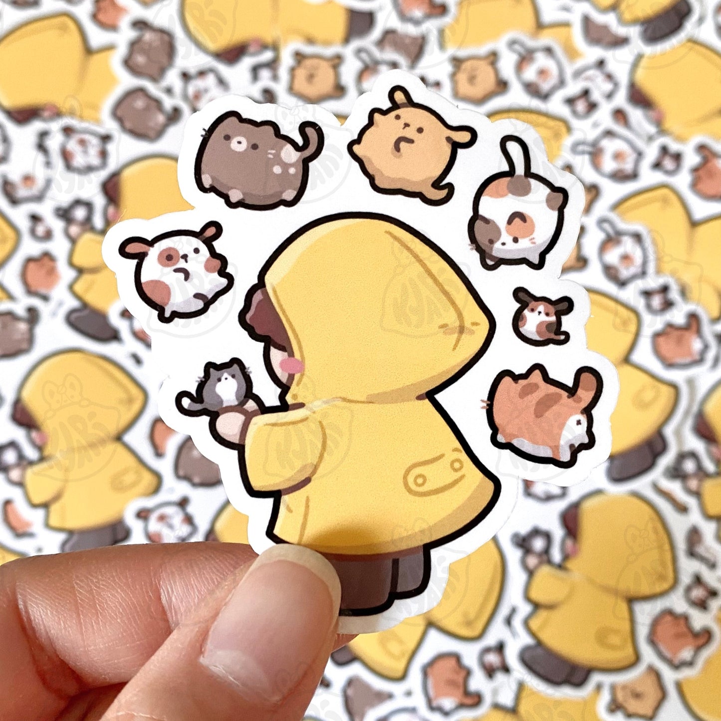Raining Cats and Dogs Stickers - KyariKreations