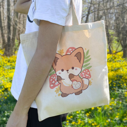 Fox with Chicken Purse Tote Bag - KyariKreations