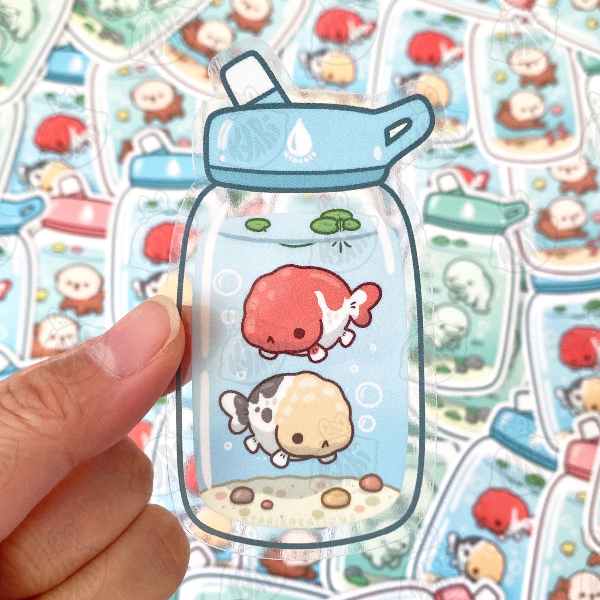 Cuteness In A Bottle Stickers [TRANSPARENT STICKER] - KyariKreations