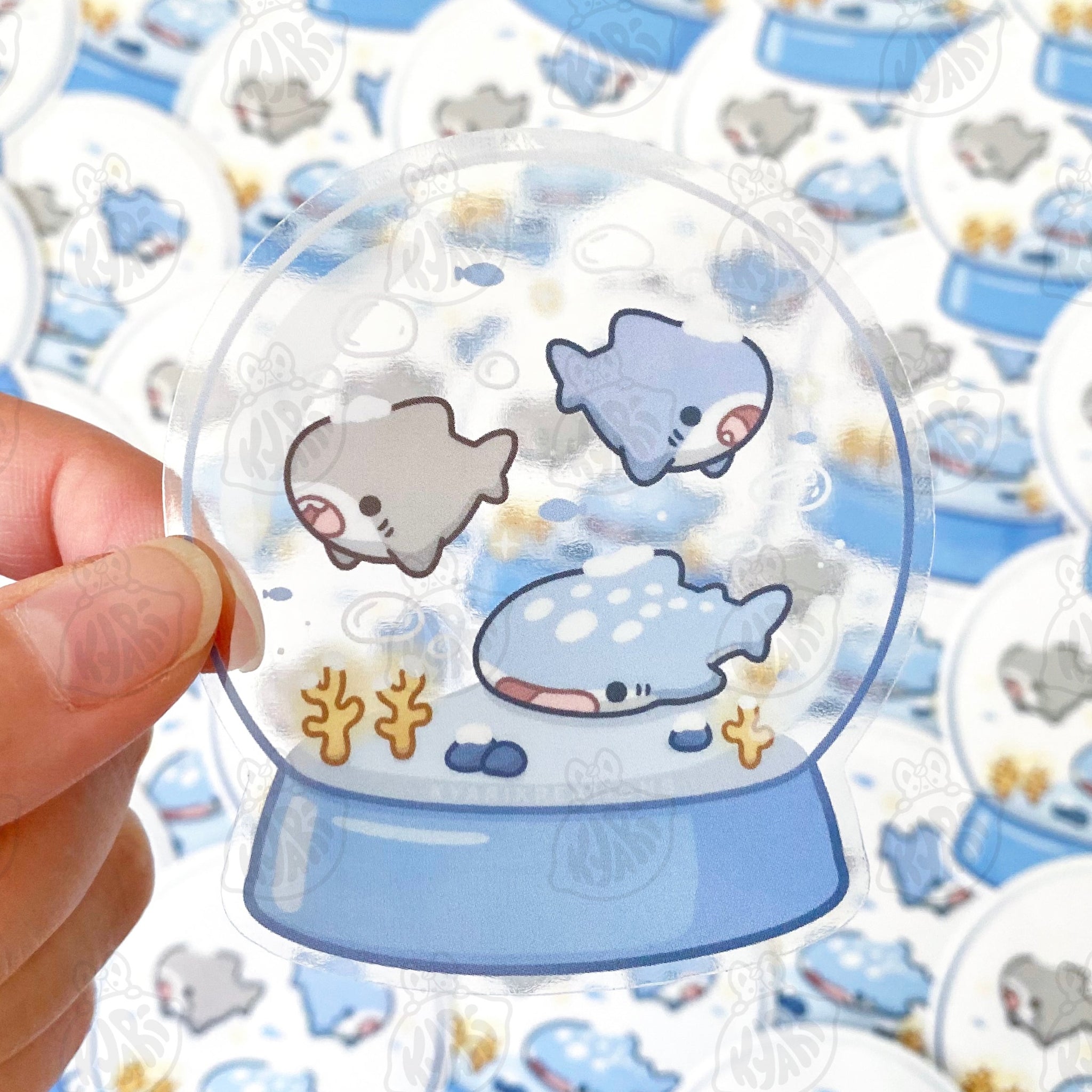 Snow Globe Dave and Friends Stickers [TRANSPARENT STICKER