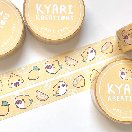 Lemon Shark Washi Tape - KyariKreations