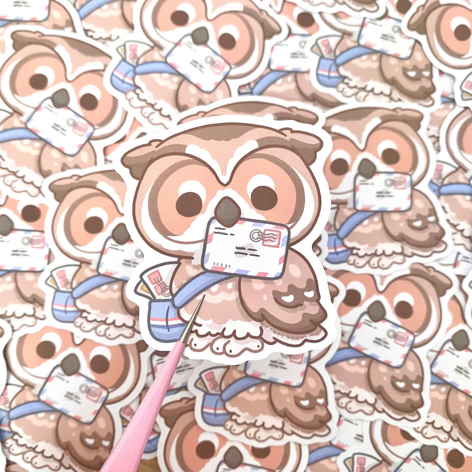 Happy Mail Owl Stickers - KyariKreations