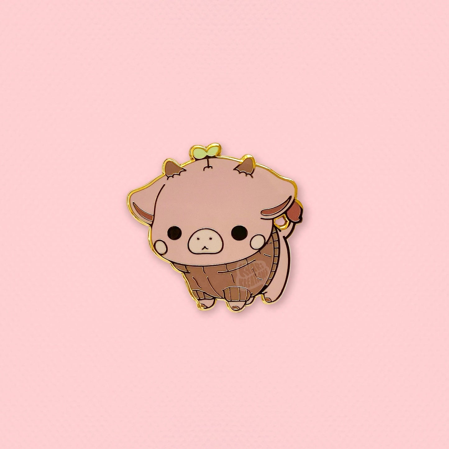Highland Cow In A Sweater Enamel Pin - KyariKreations