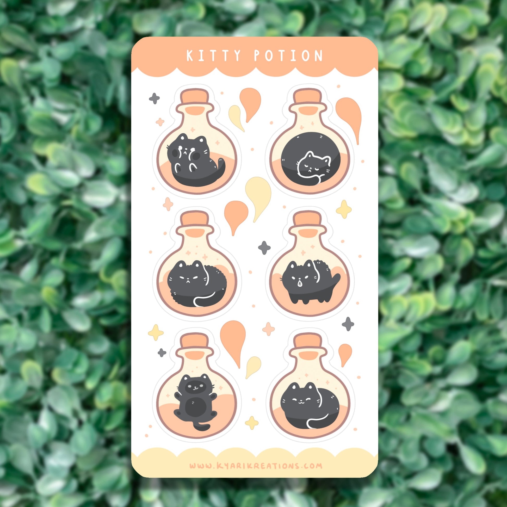 Kitty Potion Sticker Sheet - KyariKreations