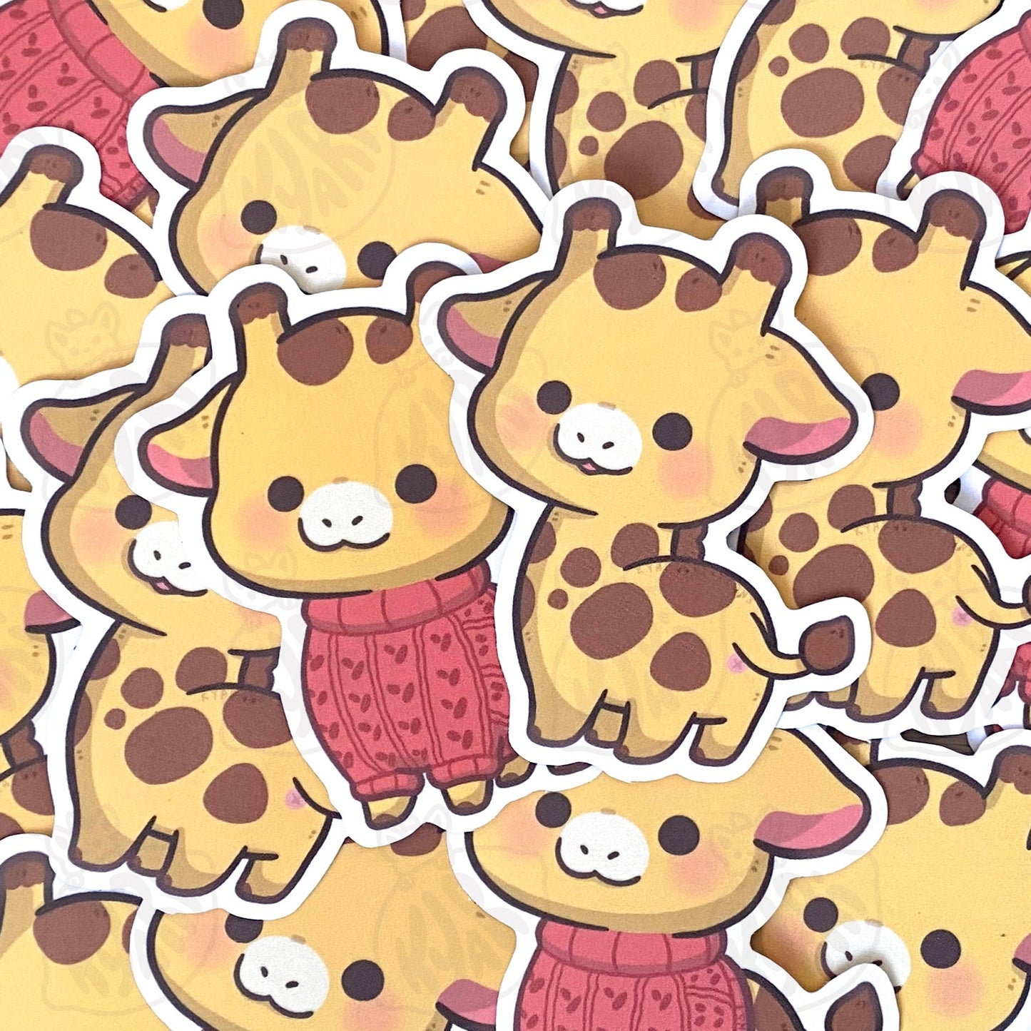 Giraffe In A Sweater Stickers - KyariKreations