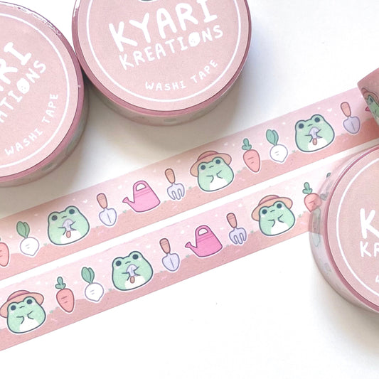 Garden Froggy Washi Tape - KyariKreations