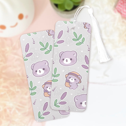 Lavender Bear Bookmark - KyariKreations