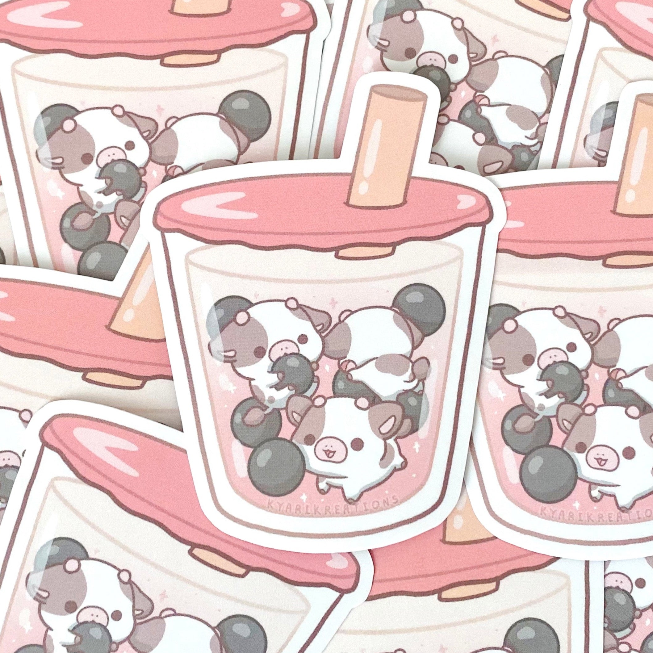 Cow Bubble Tea Stickers