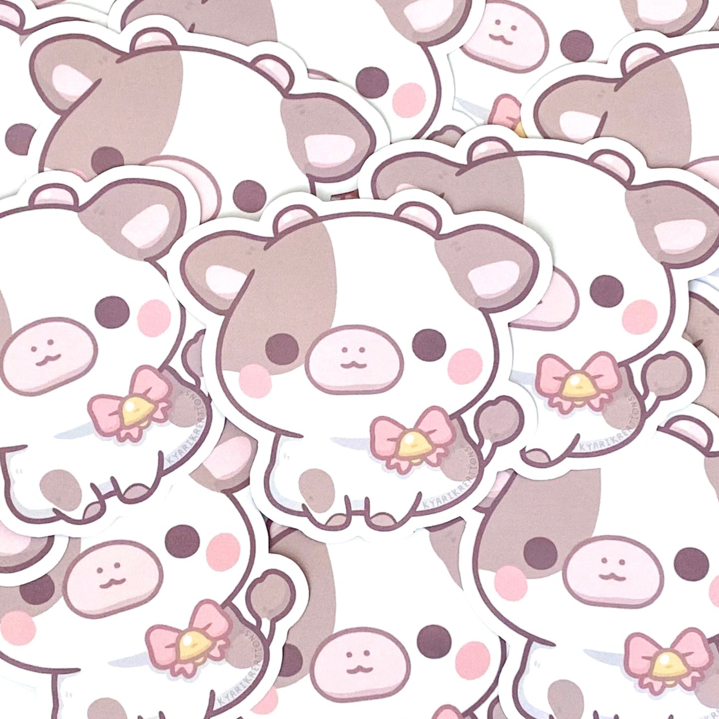 Lulu The Cow Stickers - KyariKreations