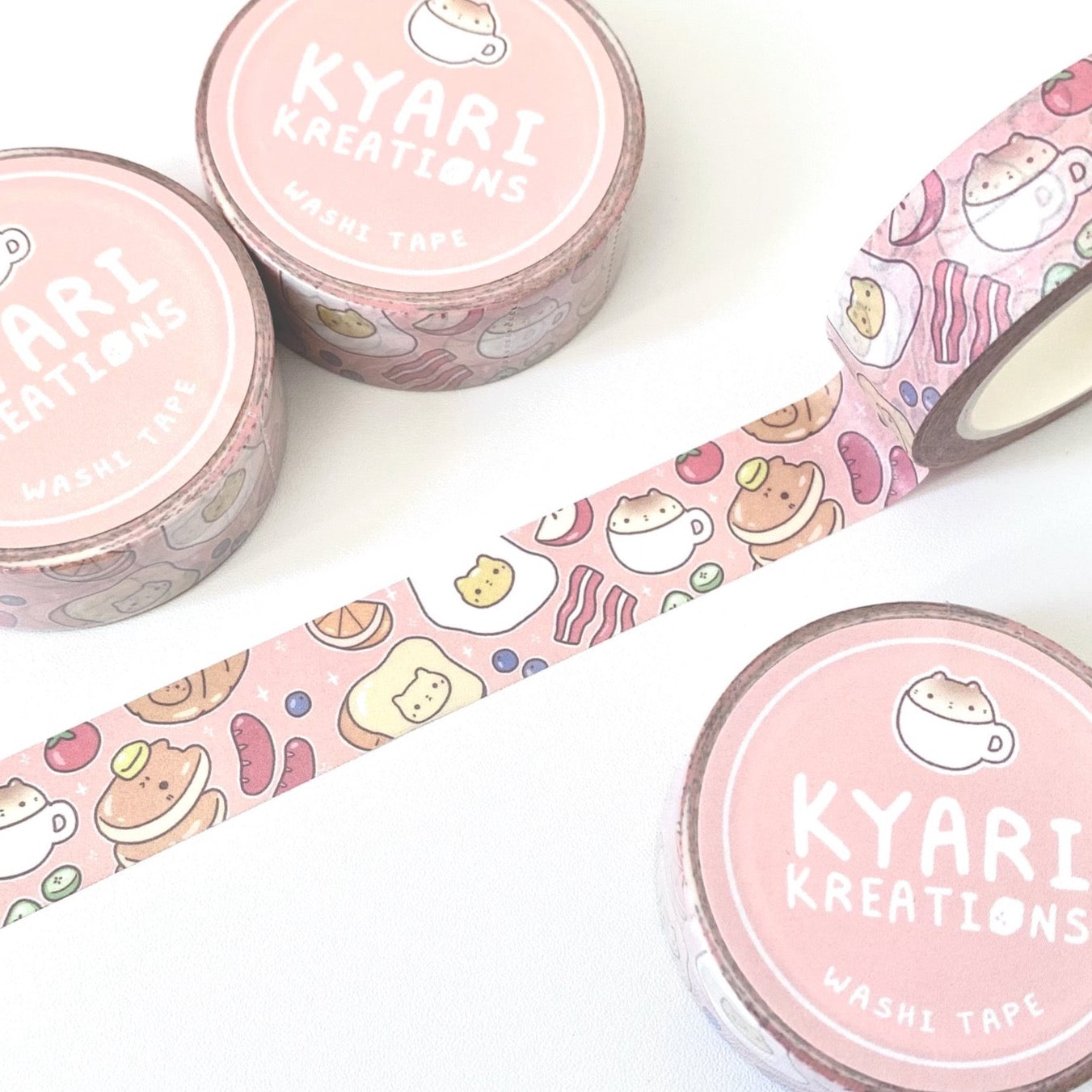 Breakfast Kitty Washi Tape - KyariKreations