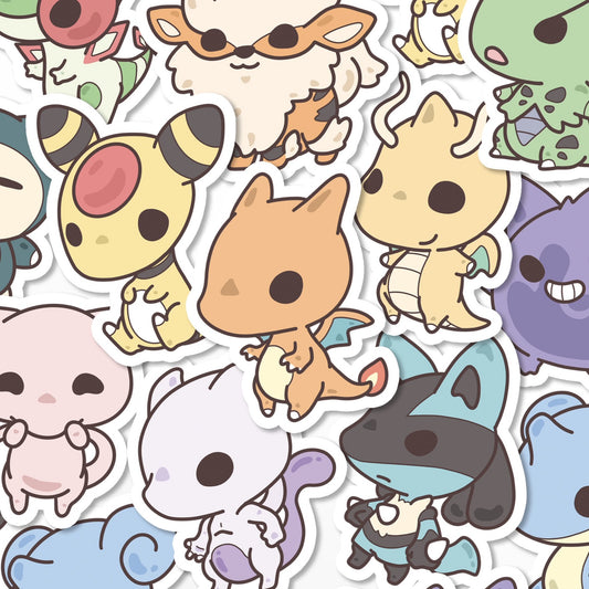 Chibi Pokemon Stickers - KyariKreations