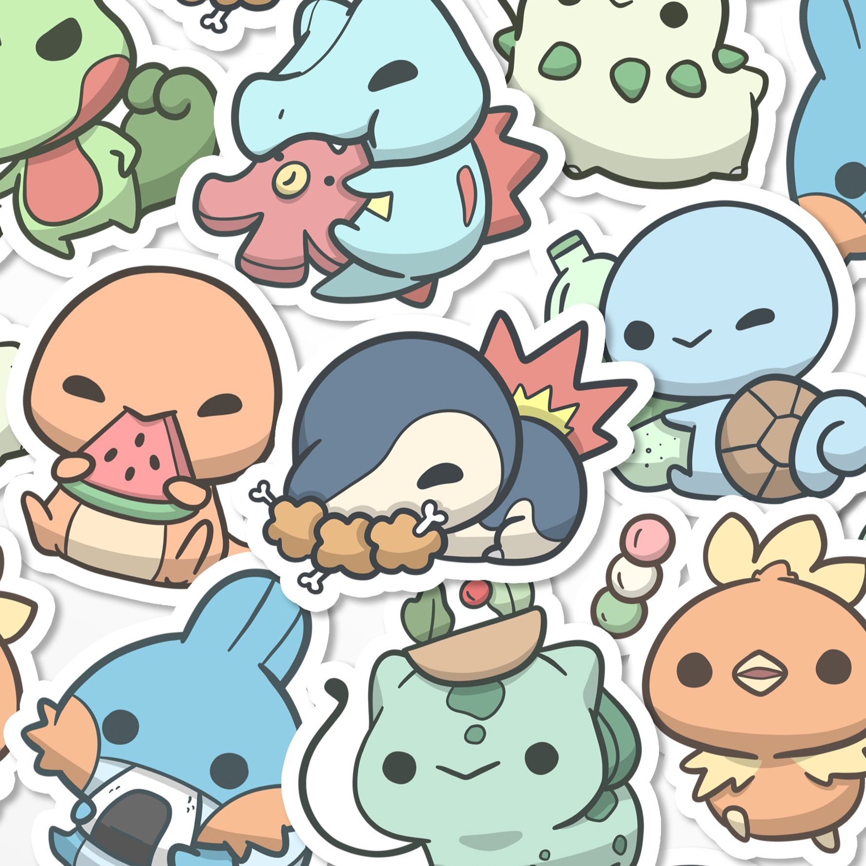 Pokemon Picnic Stickers - KyariKreations