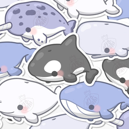 Whale Stickers - KyariKreations